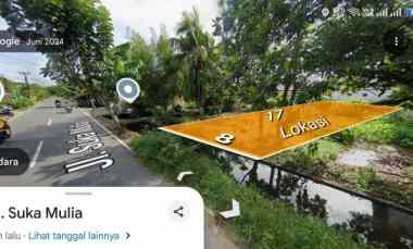 Jual Tanah Tepi Jalan Sukamulya, Danau Sentarum LT 136m SHM
