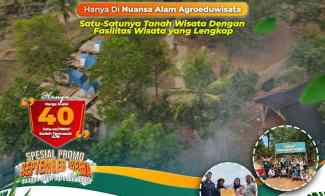 Dijual Tanah Nuansa Alam Agroeduwisata hanya 40jt