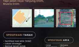 dijual tanah sumsel tanjung enim