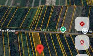 Dijual Tanah Siap Bangun. Ukuran 27.5x386. Lokasi Sungai Belidak