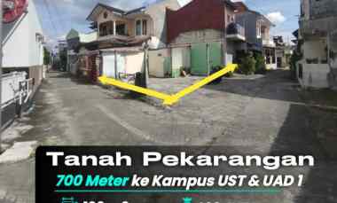 Tanah Hook Strategis Tengah Kota, 700 meter Kampus Ust, Uad, Jogja