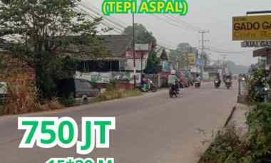 dijual tanah talang jambe pinggir jalan