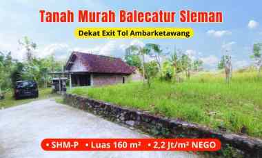 Tanah Murah Sleman, dekat Exit Tol Gamping Jogja,4 menit dari jl. Raya