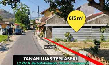 Tanah Luas Mangku Aspal Area Tegaltirto, Berbah Sleman 1,2 km jl. Ber