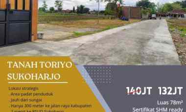 dijual tanah toriyo