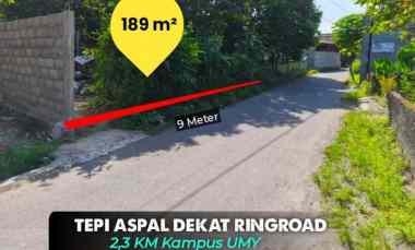 dijual tanah umy