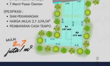 Tanah View Sawah dan Merapi di Wonorejo Wedomartani Timur Pasar Gentan