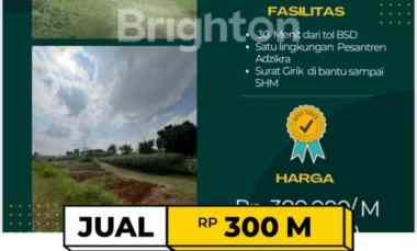 Dijual Tanah Zona Kuning di Gunung Sindur, Kab. Bogor