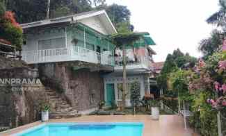 Villa Luas View Gunung Salak Ada Kolam Renang Semi Furnished Fdly