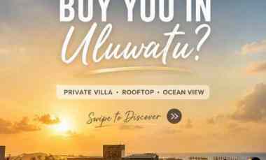 For Sale Private Villa With Rooftop Ocean View Uluwatu Bali