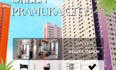 Disewakan Apartemen Green Pramuka City Tower Scarlet Atas Mall 2BR