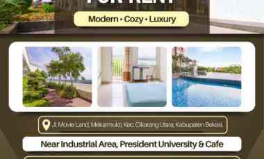 Comfortable Studio Apartment For Rent in Cikarang Strategic Location