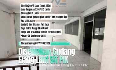Komersial Disewakan di Gudang Elang Laut, Pantai Indah Kapuk