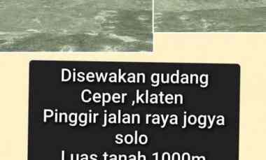 disewakan gudang murah di ceper klaten