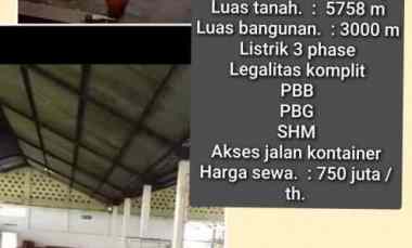 disewakan murah gudang klaten 6000 meter