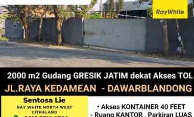 disewakan ruko gudang kantor jalan raya kedamean