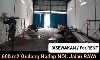 Disewakan 600 m2 Gudang Raya Legundi - Karangandong - Driyorejo Gresik