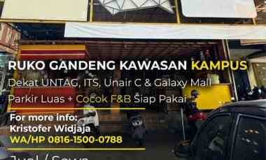 Dijual Disewakan 2 Ruko Nginden Surabaya Timur 3 Lantai