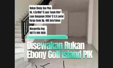 Komersial Disewakan di Pantai Indah Kapuk, Jakarta Utara