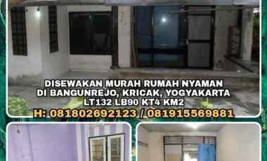 disewakan rumah bangunrejo kricak yogyakarta