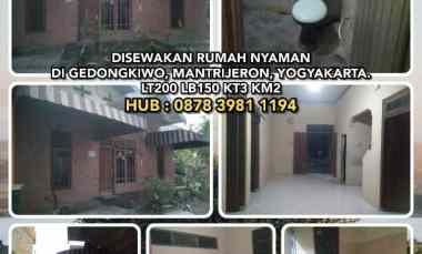 disewakan rumah gedongkiwo mantrijeron