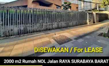 Disewakan 2000 m2 Rumah jl. Hr. Muhammad - Nol Jalan Raya - Buat Usaha