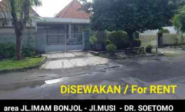 Disewakan 402 m2 Rumah Surabaya Pusat Kota Area Jalan Imam Bonjol