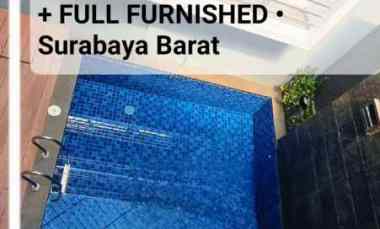 Disewakan Rumah Pakuwon Indah Surabaya Private Pool Plus Full Furnish