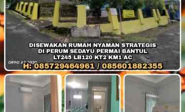 disewakan rumah perum sedayu permai blok