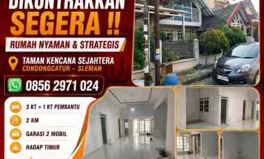 Disewakan Rumah di Condongcatur Sleman Yogyakarta 3kt 2km Garasi