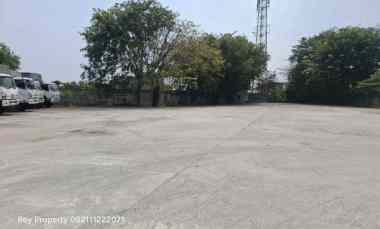 Disewakan Tanah di Cakung Cilincing 1.5 Ha Full Cor Beton Siap Pakai