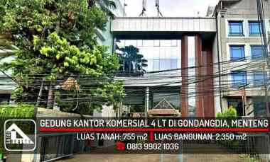 Gedung Kantor 4 Lantai di Gondangdia, Menteng