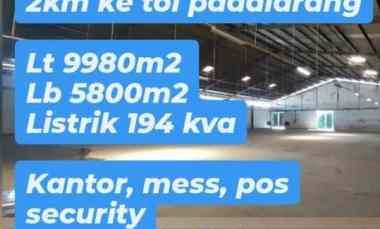 Gudang Sewa Kawasan Industri Cimareme Bandung Barat
