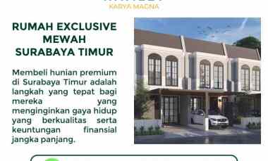 Hub, Rumah Townhouse Premium Minimalis di Surabaya Timu