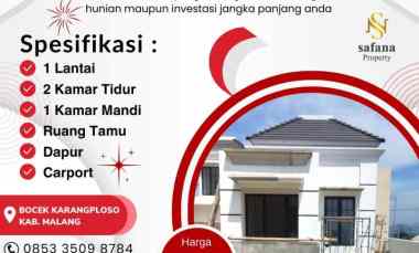 Hunian 1 Lantai 290 juta an di Karangploso