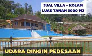 Jual 3 Unit Villa Kolam Budidaya Ikan Kolam Renang