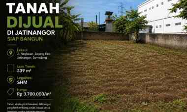 jual cepat tanah di jatinangor siap bangun nego
