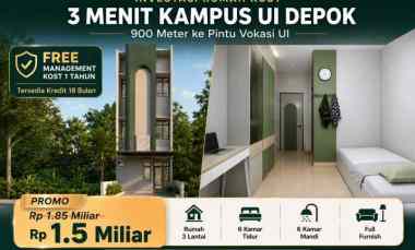 Jual Kost UI Depok Murah 1,5 Miliar