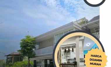 jual murah rumah modern 2 lantai di perumahan