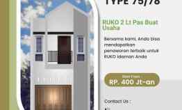 jual ruko 2 lt 400 jt an pare pare dekat kota