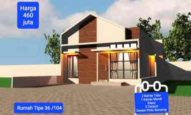 Jual Rumah Baru Modern dengan Desain Pintu Samping