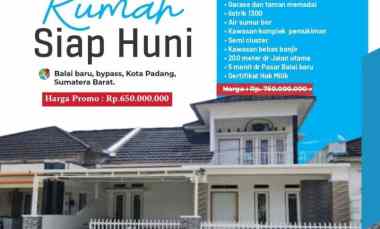 jual rumah siap huni di balai baru padang