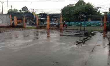 Jual Cepat Tanah Bangunan Ex Material Pinggir Jalan Raya