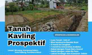 Jual Tanah Kavling Lokasi Strategis di Padang