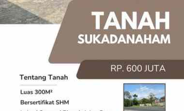 Jual Tanah Kavling Sukadanaham yang Strategis