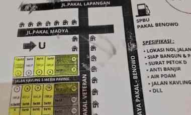 Jual Tanah Kavlingan di Area Pakal Benowo Surabaya