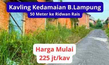 Jual Tanah Kedamaian 50 meter dari Ridwan Rais