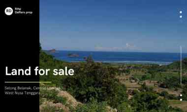 Jual Tanah Lombok Hill dan Sea View