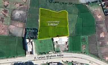 jual tanah sawah shm jl letjen ibrahim adjie cfd garut