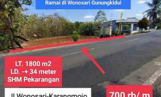 Jual Tanh Mangku Jalan Provinsi Wonosari Gunung Kidul